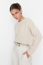 Trendyol Stone Crop Sweter z dzianiny