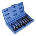 Zástrčné úderové hlavice TORX 1/2", T30 - T80, sada 8 ks - ASTA