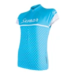 Women's Cycling Jersey Sensor Cyklo Dots Blue