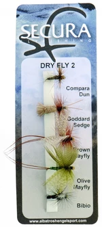 Secura flyfishing mušky dry flies 2 5 ks