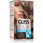 Schwarzkopf Gliss Color permanentní barva na vlasy odstín 7-42 Nude Beige Blonde 1 ks