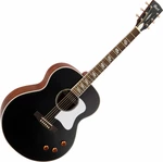 Cort CJ-Retro Vintage Black Matte Guitare Jumbo acoustique-électrique