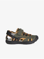 Dark Green Boys Sandals Geox Vaniett Boy - Boys