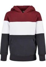 Boys 3-Tone Hoody port/white/navy