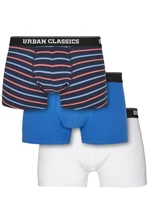 Boxer shorts 3-pack neon stripe aop+boxer blue+wht