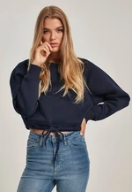 Women's Oversized Short Raglan Crew Nightnavy