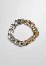 Heavy two-tone bracelet gold/silver
