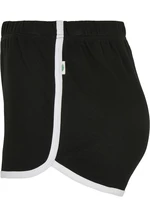 Women's Organic Interlock Retro Hotpants Black/White