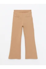 LC Waikiki Basic Wide Leg Girls' Sweatpants with Elastic Waist.