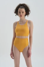 Dagi Yellow High Waist Bikini Bottom