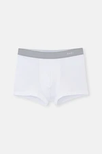 Dagi White Combed Cotton Compact Plain Men's Boxer