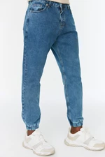 Trendyol Indigo Męskie Relax Jogger Jeans