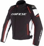 Dainese Racing 3 D-Dry Negru/Alb/Roșu fluo 46 Geacă textilă