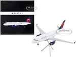 Airbus A319 Commercial Aircraft "Delta Air Lines" White with Red and Blue Tail "Gemini 200" Series 1/200 Diecast Model Airplane by GeminiJets