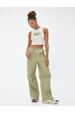 Koton Parachute Pants with Elastic Waist and Legs with Stopper.