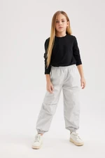 DEFACTO Girl's Parachute Cotton Trousers