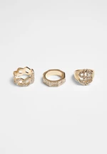 Rings - 3pcs - gold colors