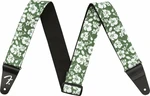 Fender 2'' Hawaiian Strap Green Floral Tracolla Tessuto Green