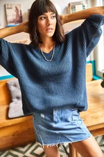 Olalook V-Neck Thessaloniki Knit Oversize Knitwear Sweater