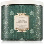 Bath & Body Works Balsam & Firewood vonná sviečka 411 g