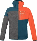 Rock Experience Kobra FZ Man Fleece Reflecting Pond/Cherry Tomato/Grey Melange 2XL Felpa outdoor