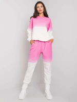 Pink two-piece cotton set