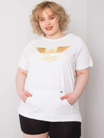 Women's white blouse plus size