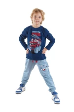 Denokids Monster Firefighter Boys T-shirt Sweatpants Set