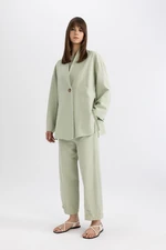 DEFACTO Harem Linen Blended Trousers