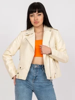 Women's beige jacket ramones with pockets