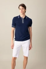 DEFACTO Slim Fit Short Sleeve Knitwear Polo T-Shirt