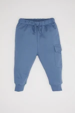 DEFACTO Baby Boy Cargo Pocket Elastic Waist Basic Plain Sweatpants