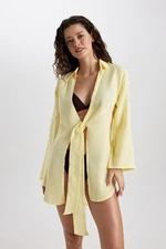 DEFACTO Fall In Love Muslin Beach Shirt