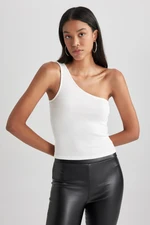 DEFACTO Slim Fit One-Shoulder Ribbed Camisole Undershirt