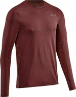 CEP W1136 Run Shirt Long Sleeve Men Roșu închis XL Tricou cu mânecă lungă pentru alergare