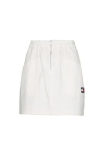 Tommy Jeans Skirt - TJW SURPLUS ZIP MINI SKIRT white