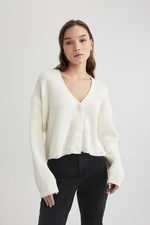 DEFACTO Regular Fit V-Neck Knitwear Cardigan