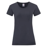 Navy blue Iconic women's t-shirt in combed cotton Fruit of the Loom