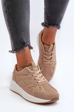 Women's Platform Sneakers Brown Lenivia