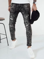 Men's Black Denim Dstreet Pants