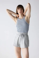 DEFACTO Slim Fit Crew Neck Ribbed Camisole Singlet