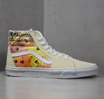 Krémové dámske členkové tenisky s motívom Vans Sk8-Hi Orng