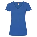 Blue women's v-neck Valueweight Fruit of the Loom