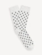 Světle šedé vzorované ponožky Celio Gisoancre