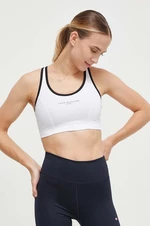 Sportovní podprsenka Tommy Hilfiger bílá barva, WW0WW41081