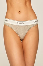 Tanga Calvin Klein Underwear šedá barva, 0000F3786E