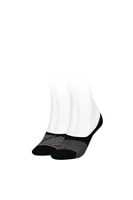 Tommy Hilfiger Socks - TH WOMEN FOOTIE 2P REFINED BIAS black