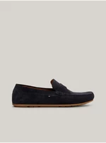 Dark blue men's suede loafers Tommy Hilfiger - Men