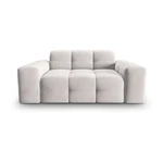 Jasnoszara aksamitna sofa 156 cm Kendal – Micadoni Home