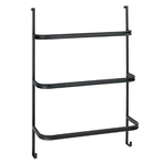 Czarny wieszak na ręczniki Wenko Towel Holder Black, 21x54 cm